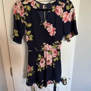 Altar'd State Navy Floral Romper